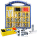 330PCS grease fitting organizer case, compartments, wrenches, coupler, assorted sizes—grease fitting reference set.