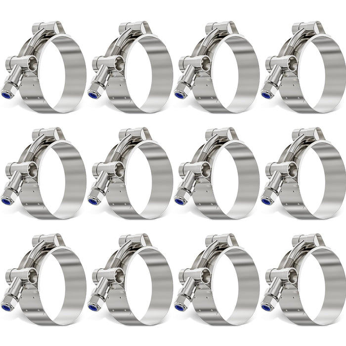 fuel line clamp removal shown on 12 stainless clamps; locknut design allows easy loosening and reuse during service