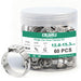 Auto wiring clips and hose clamps assortment, stainless steel single ear rings for automotive fluid lines applications